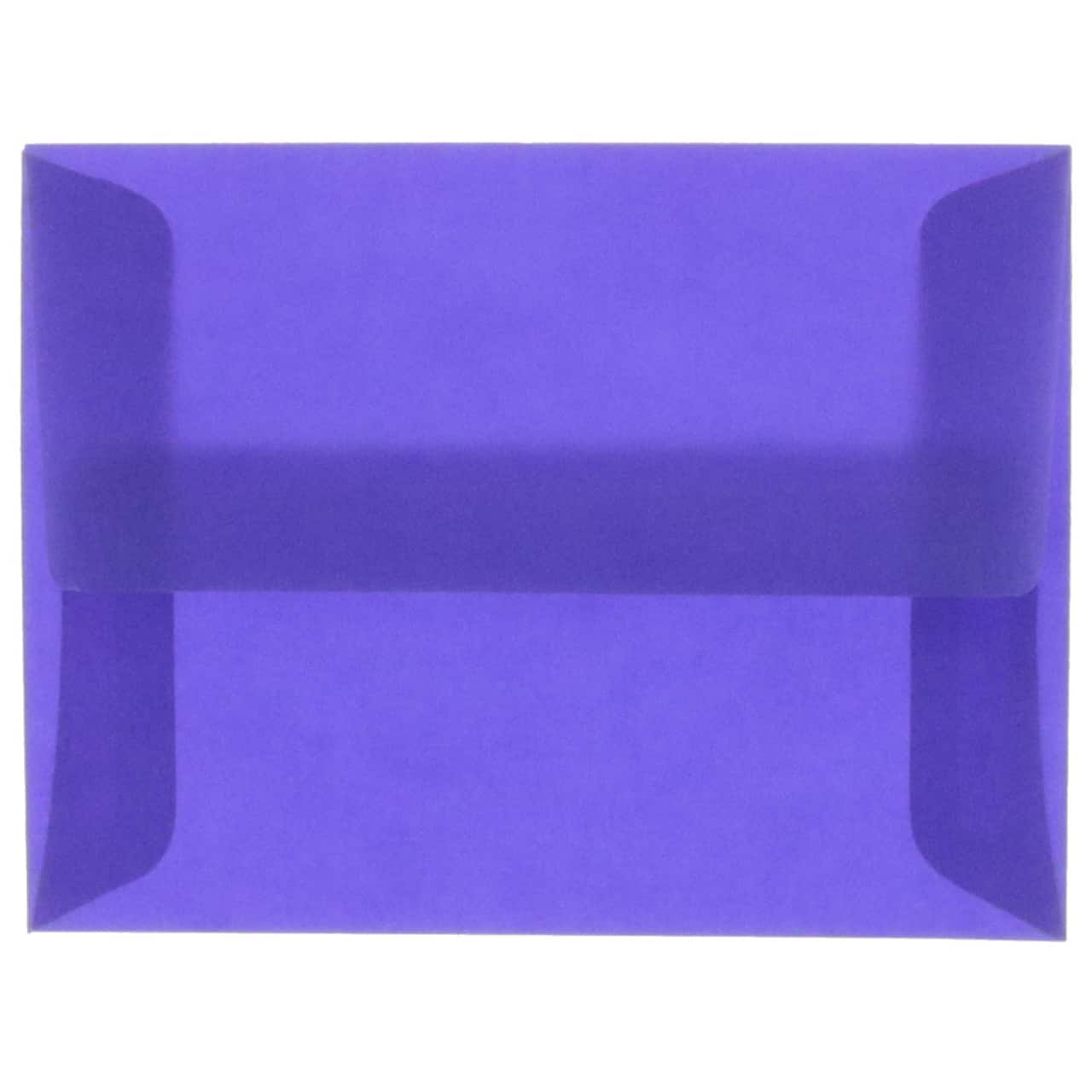 JAM Paper A2 Translucent Vellum Invitation Envelopes, 50ct.